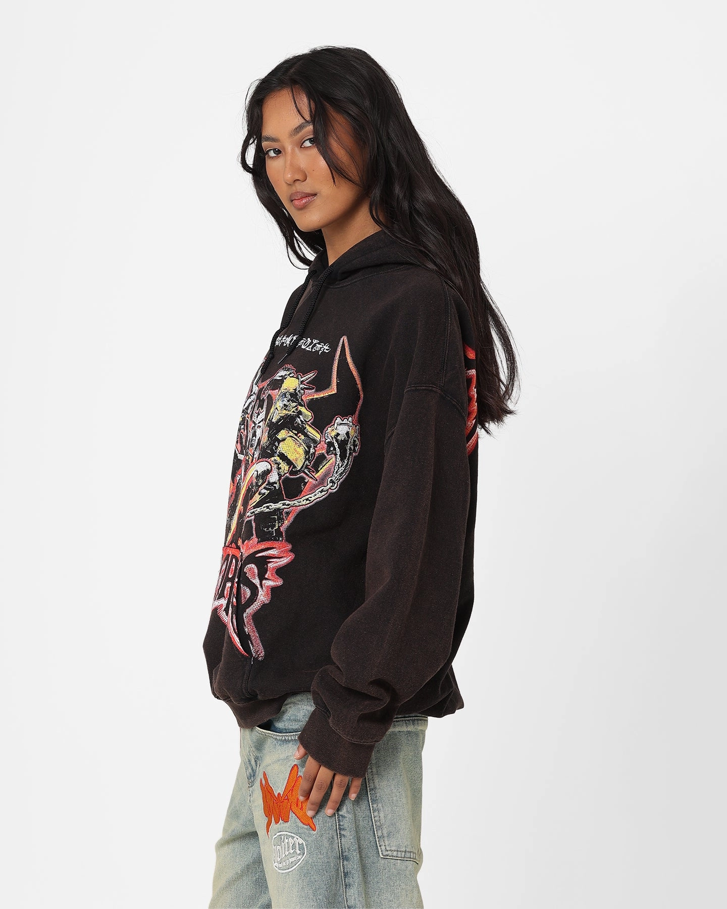 Goat Crew X Transformers Terrorcons Vintage Hoodie Black Wash Stole