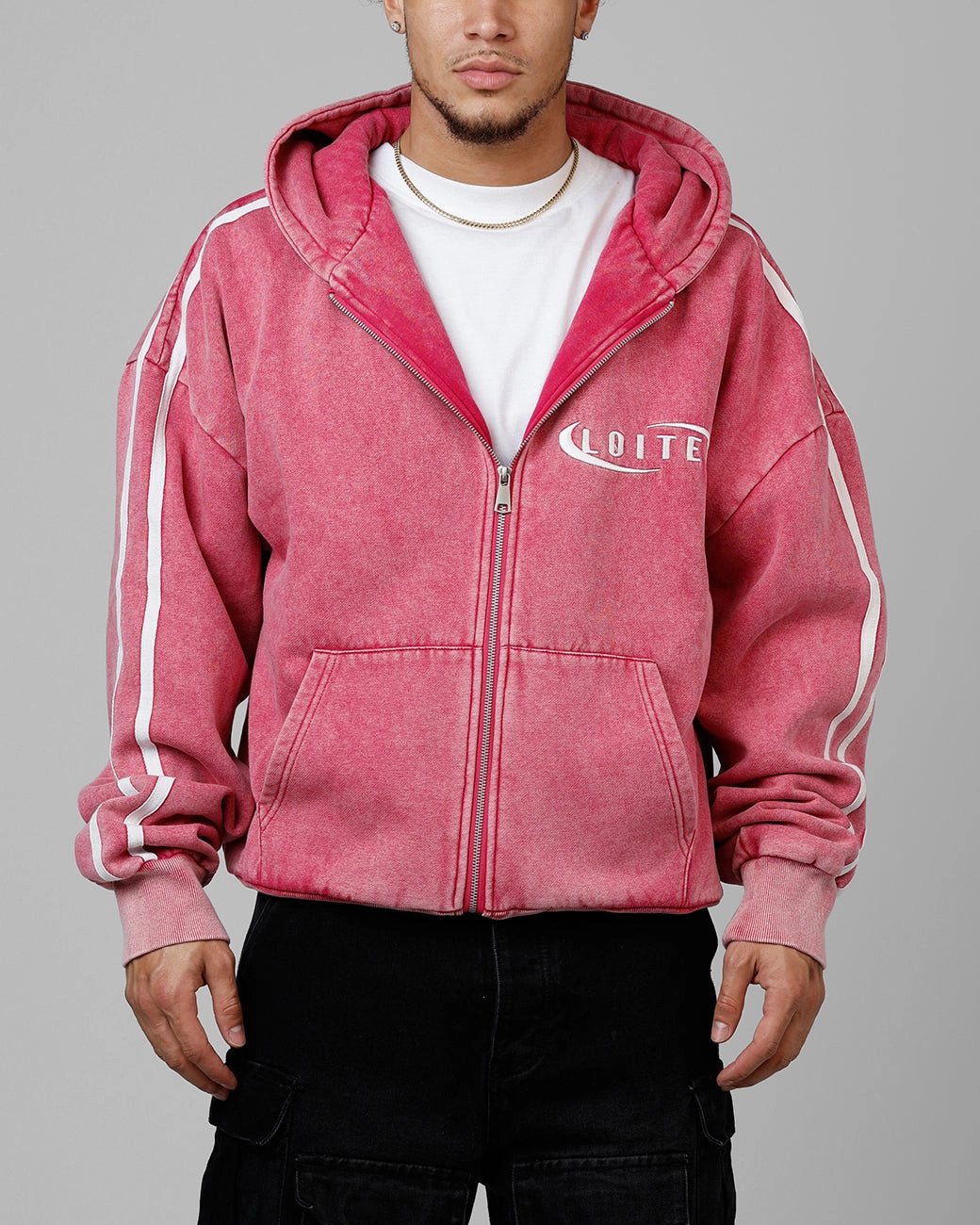 Water Resistant Fabric Loiter Night Vision Hoodie Washed Purple