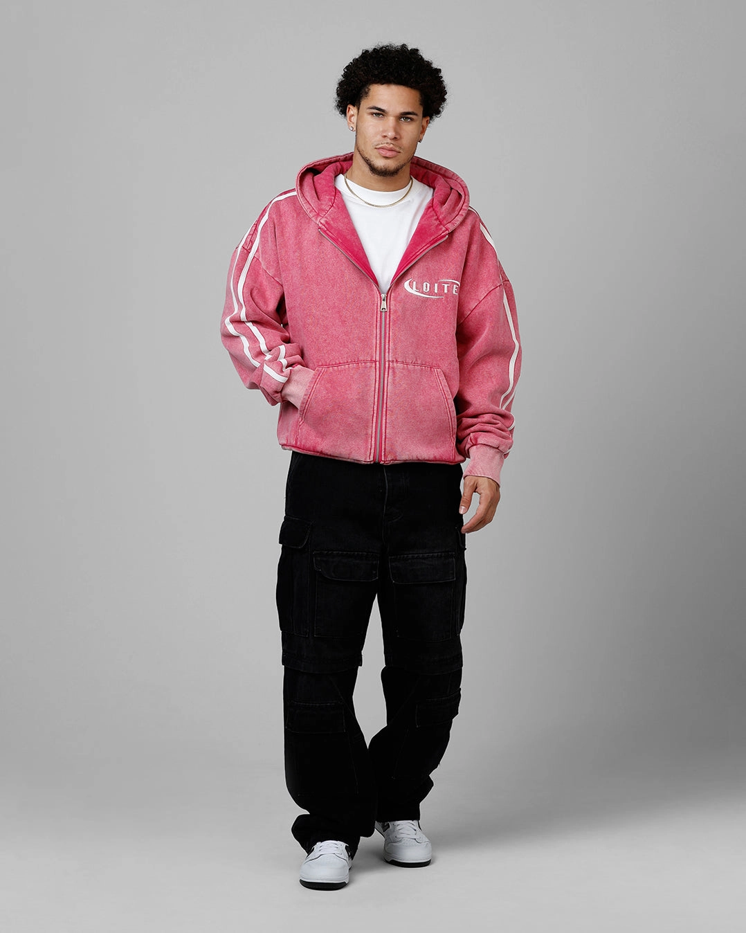 Loiter Night Vision Hoodie Washed Purple Casual