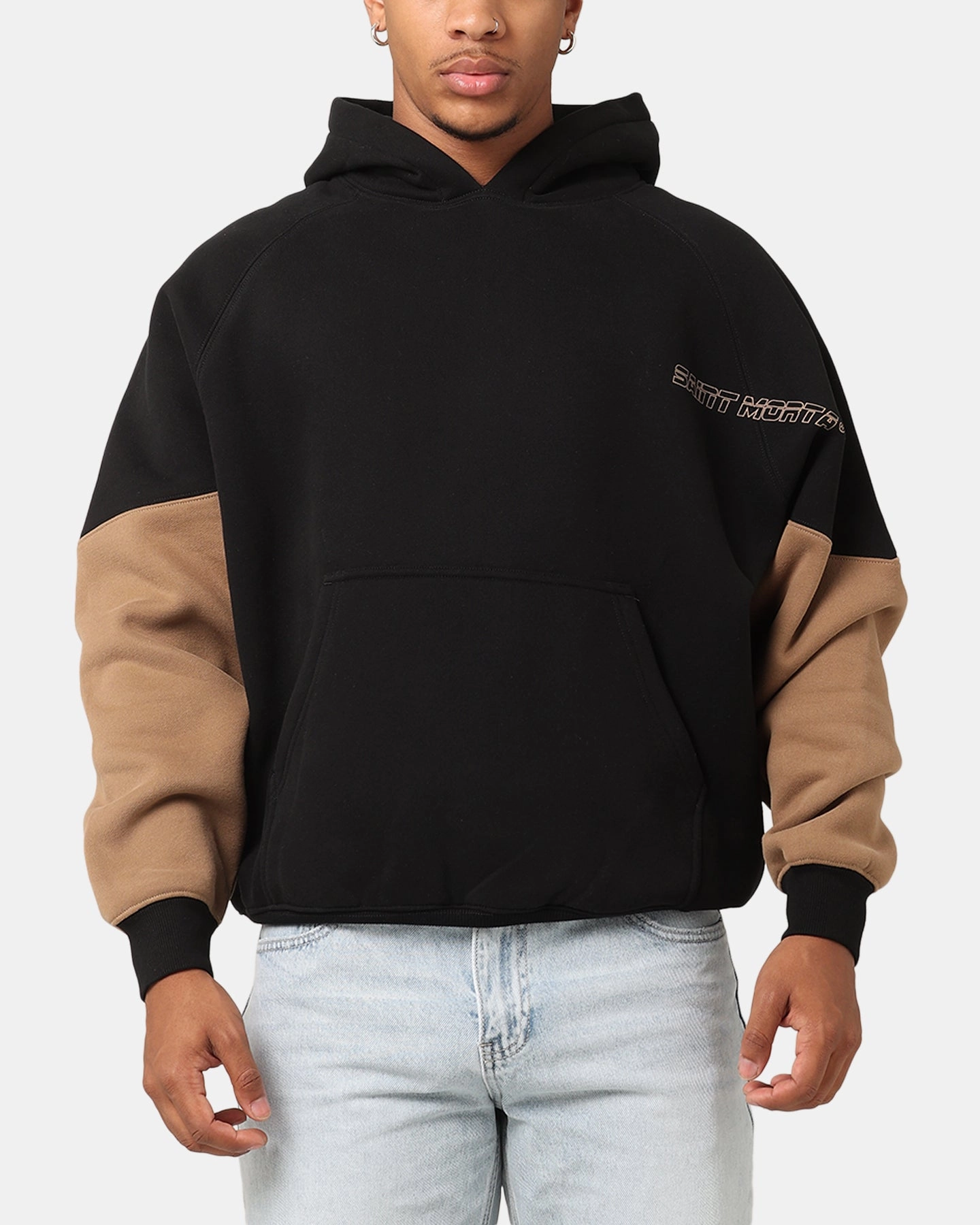 Saint Morta First Issue Hoodie Black/Tan Core Fit