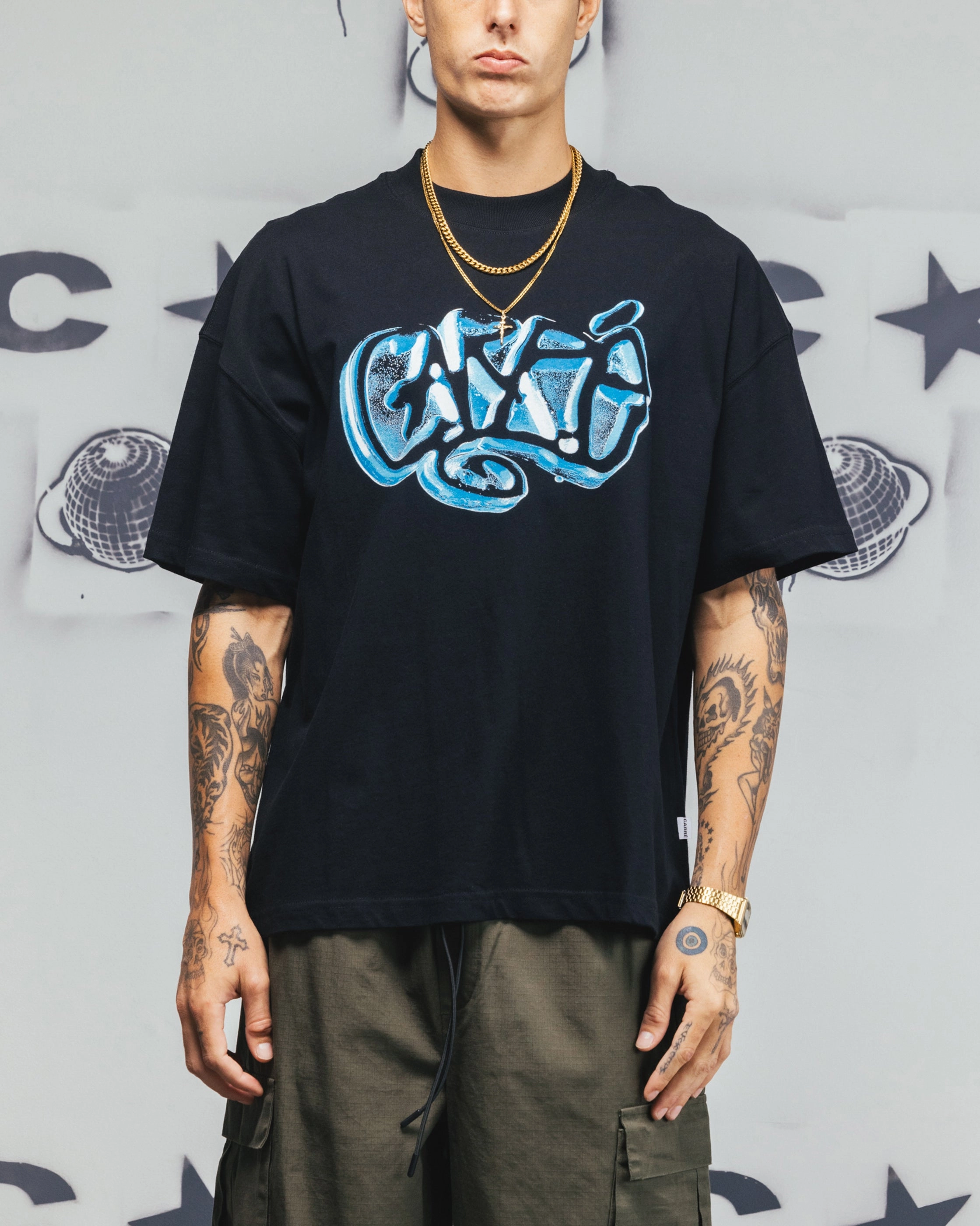 Comfortable And Trendy Ultimate Comfort Carre Frosted T-Shirt Black