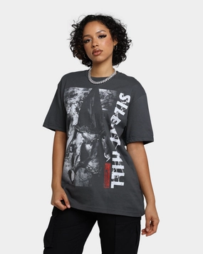 Rats Get Fat X Silent Hill  Silent Hill T-Shirt Charcoal Non Fading Material