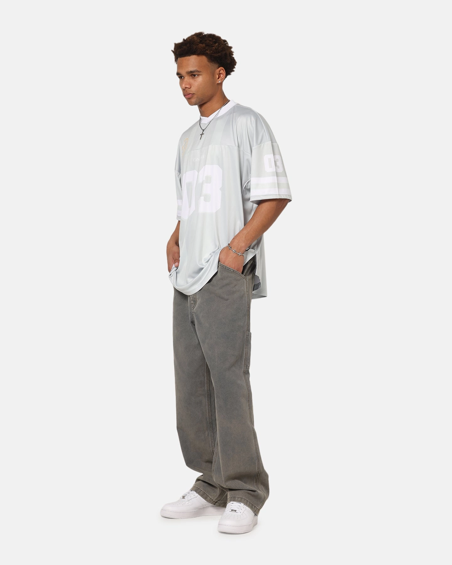Carre Vintage Pants Washed Grey Multi Layer Knee Reinforcement