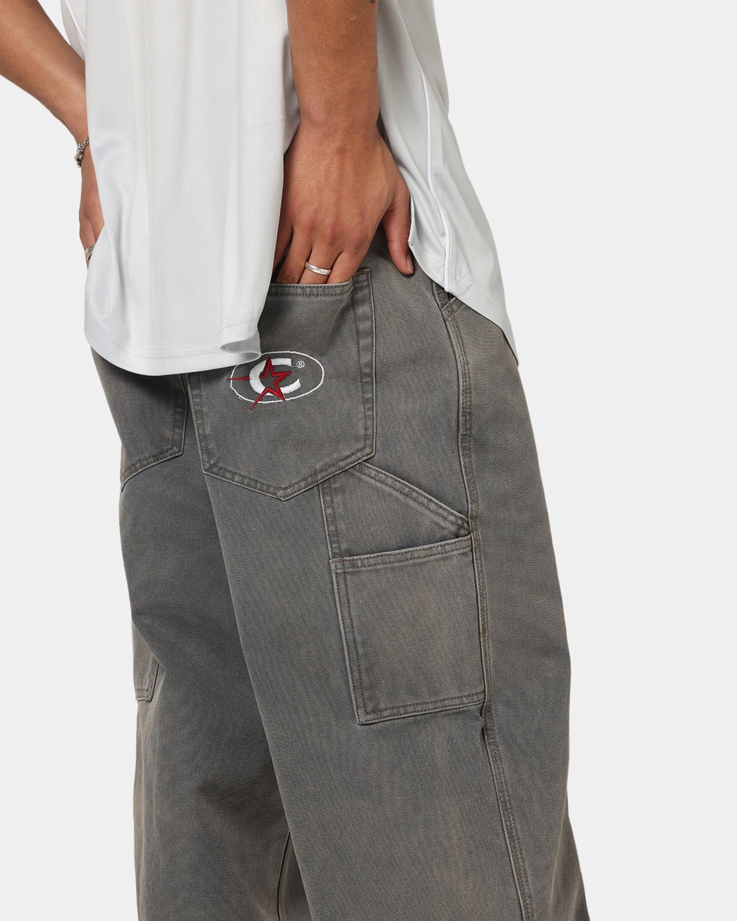 Cool Weather Casual Edge Carre Vintage Pants Washed Grey