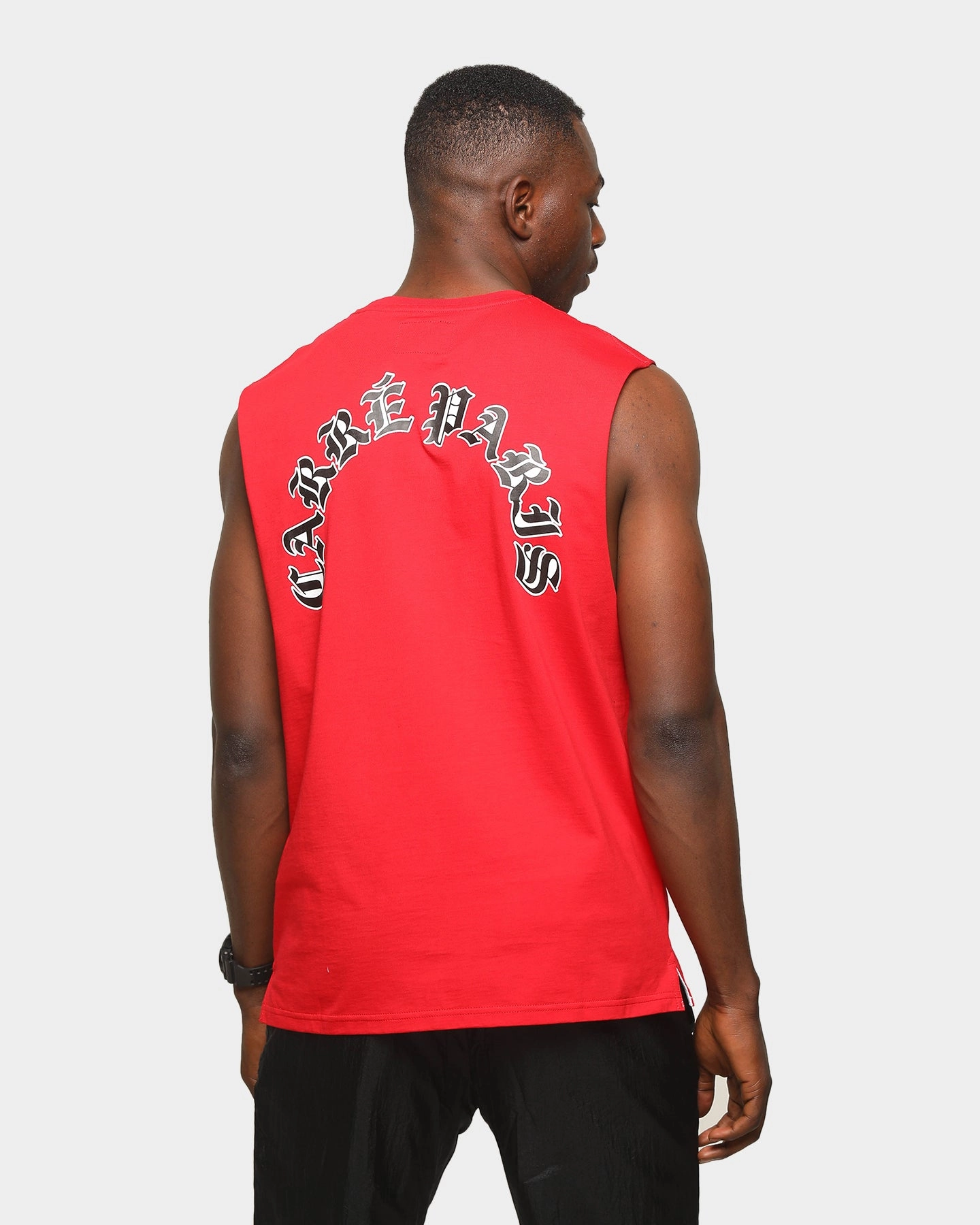Essential Top Sporty Comfort Carre Men's Mono Muscle T-Shirt Red