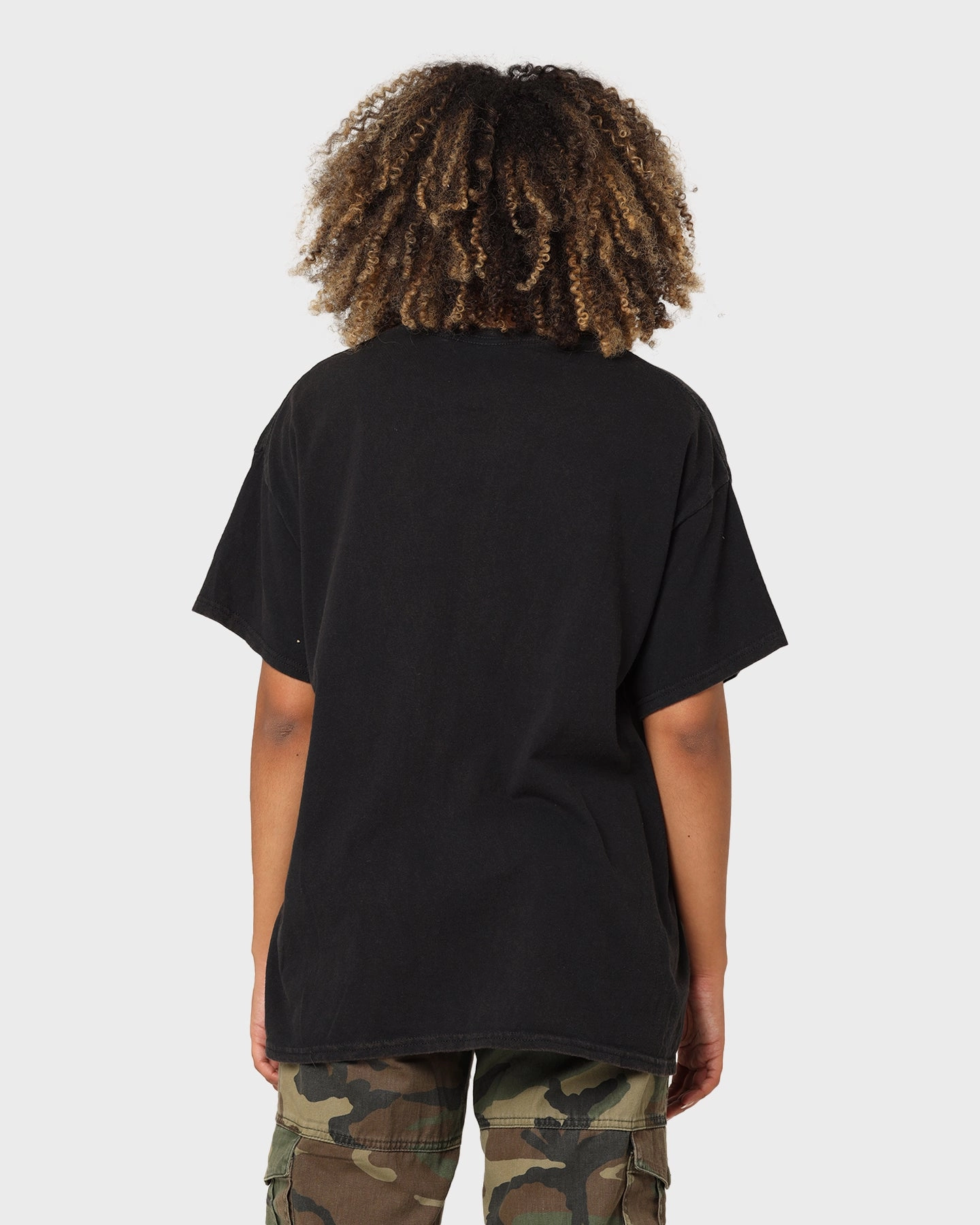 Goat Crew Goat Crew X Stranger Things Hellfire Club Vintage T-Shirt Washed Black Quick Release Hem