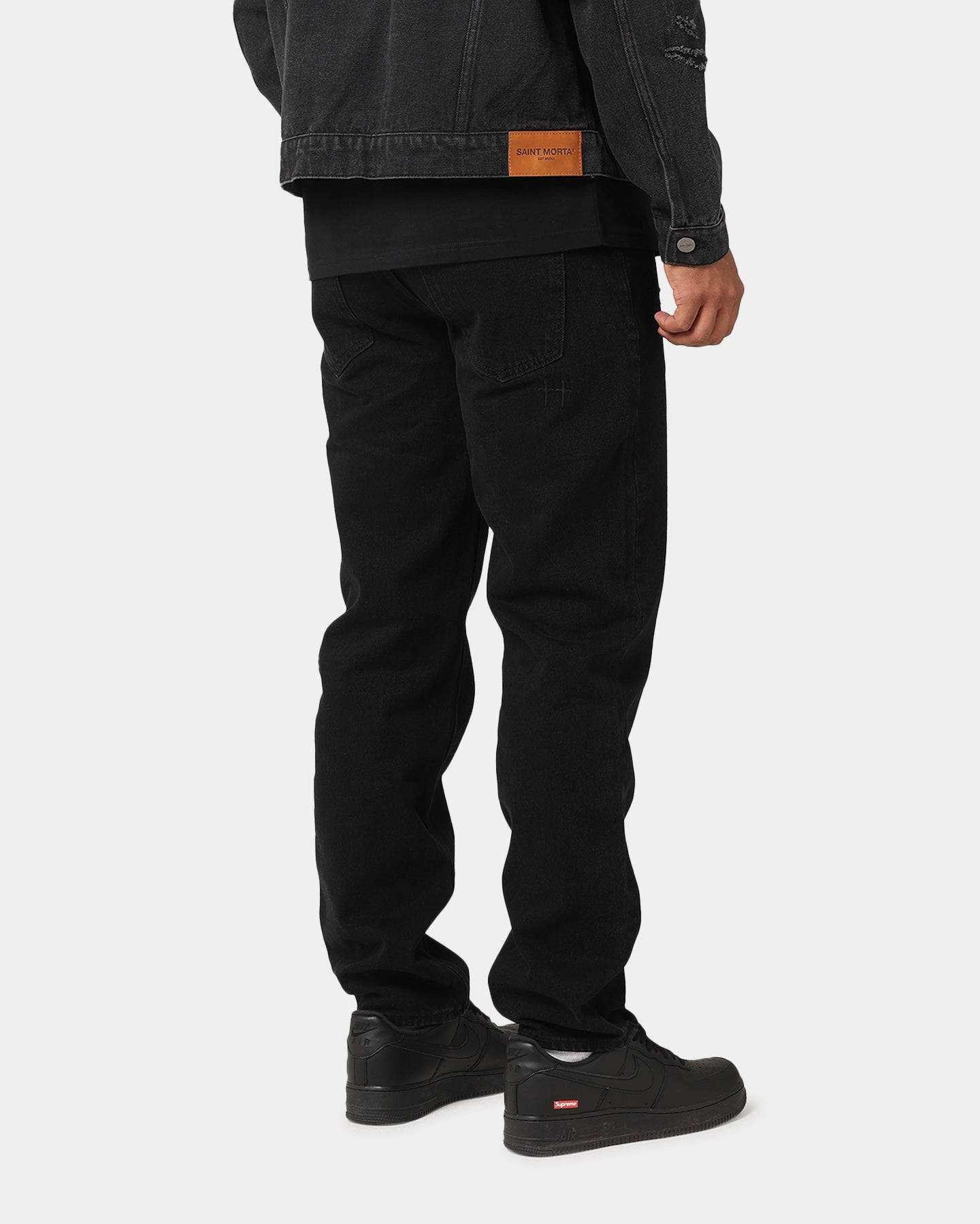 Street Appeal Saint Morta Psykhe Distressed Jeans Washed Black