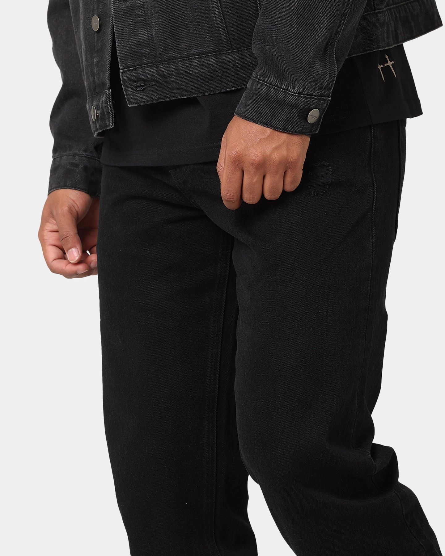 Modern Minimalist Fashion Lover Always Appropriate Saint Morta Psykhe Distressed Jeans Washed Black