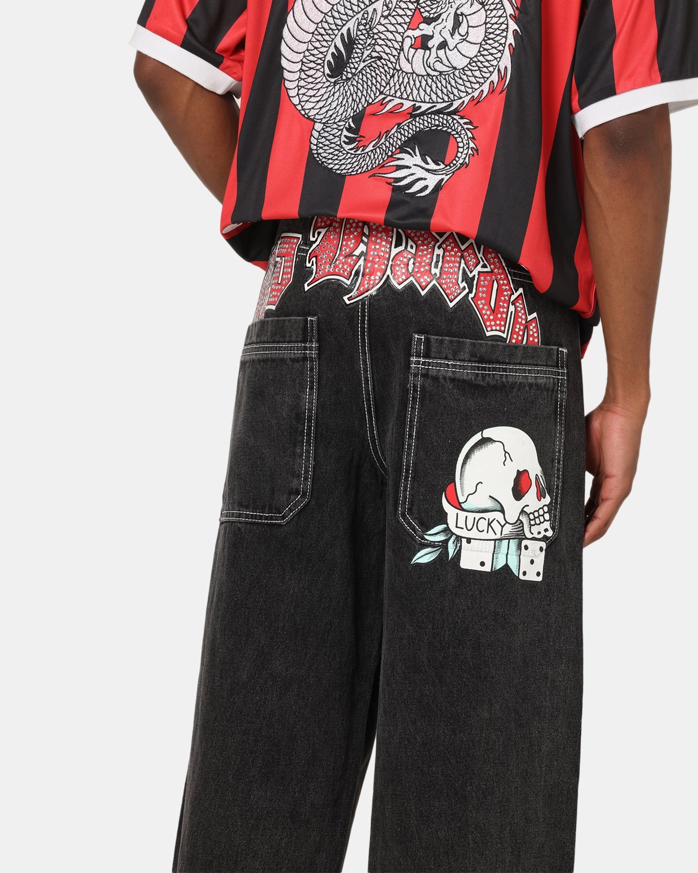 Ed Hardy Lucky Jeans Black Smooth Style Effortless Layer