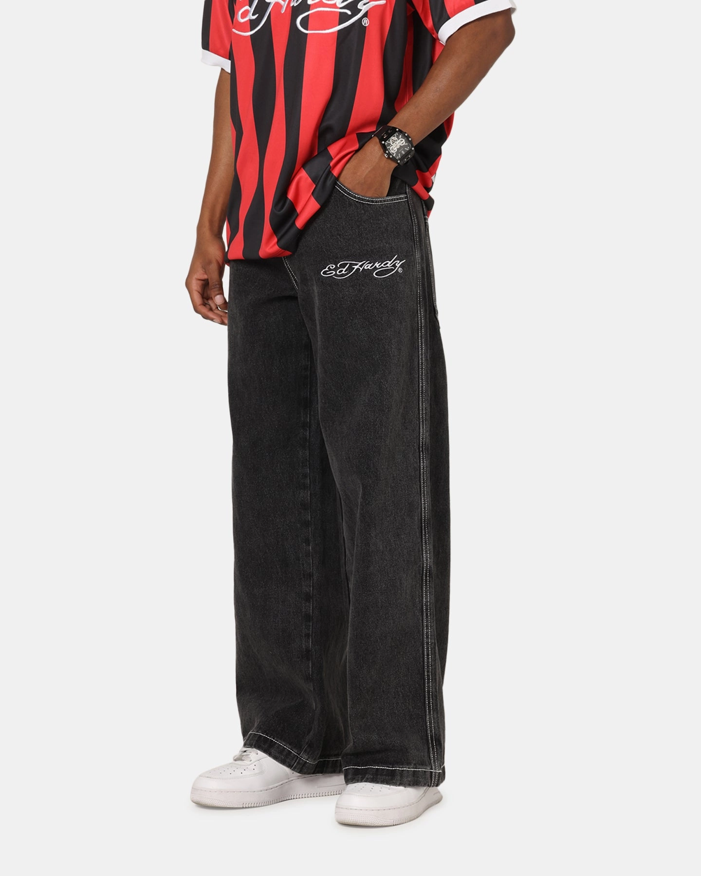Casual Edge Quality Wear Ed Hardy Lucky Jeans Black