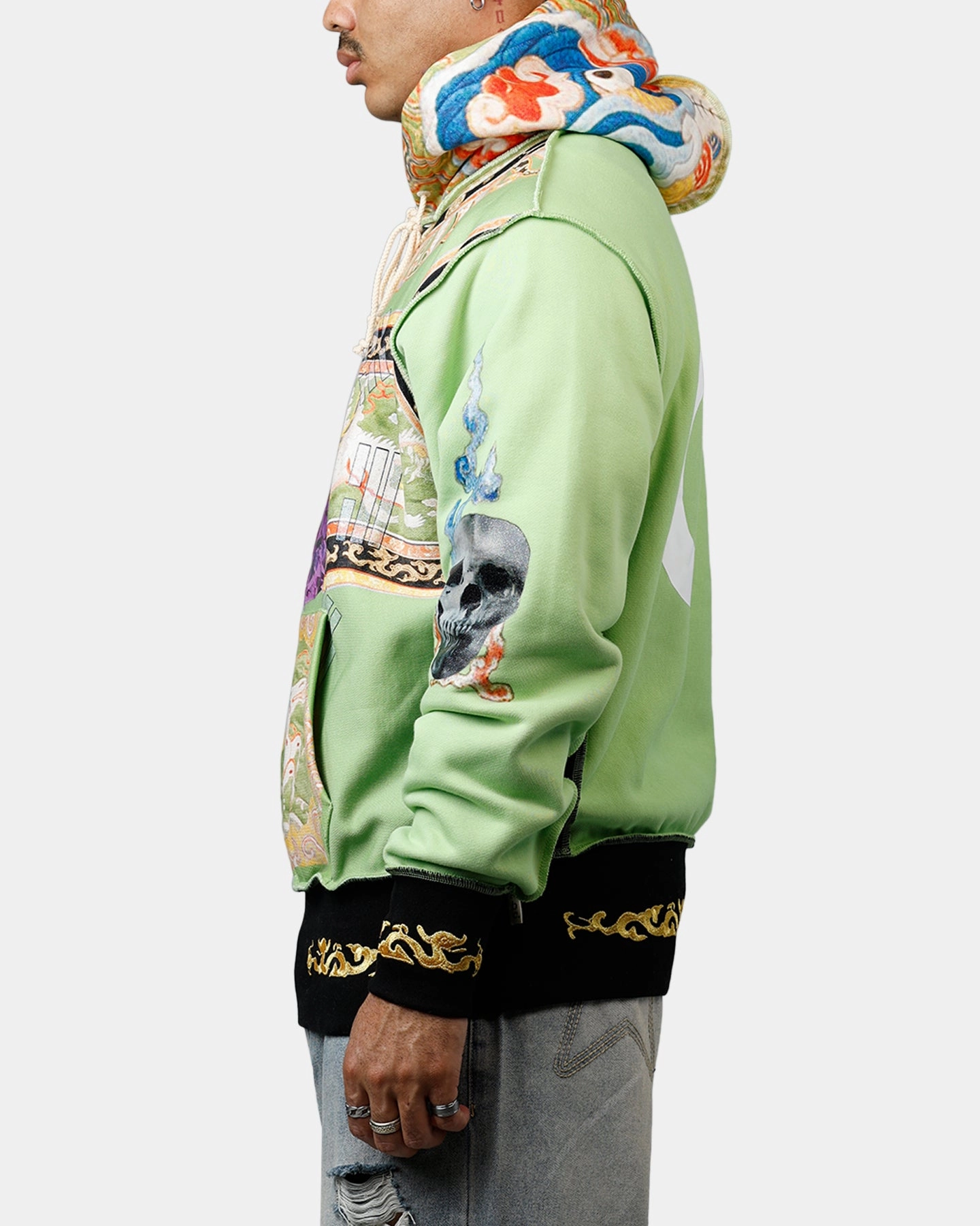 ABC Birthstone Hoodie Light Green Core Fit design