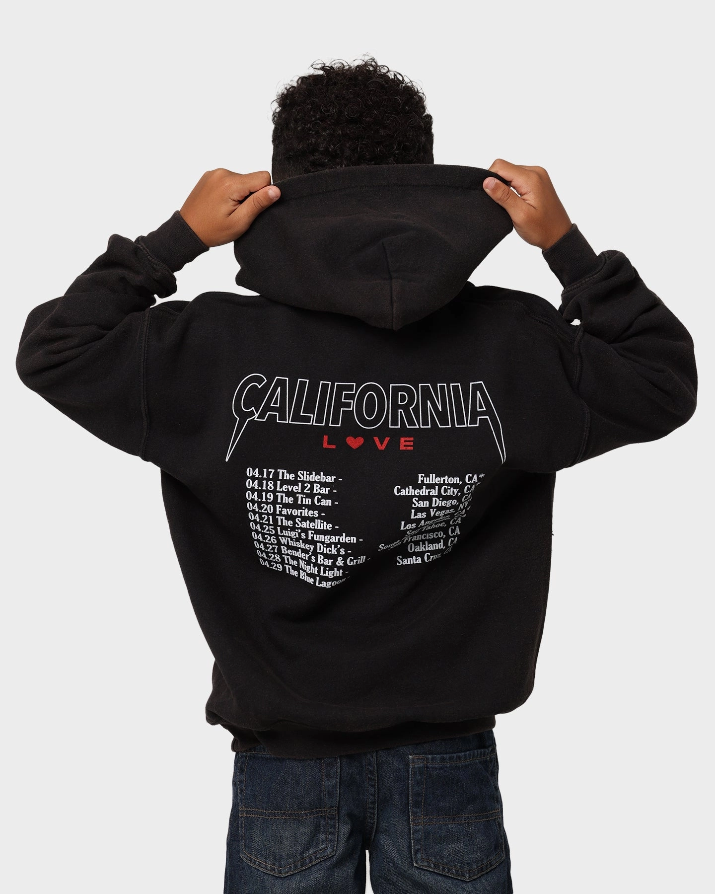 Shortie Kid's California Love Hoodie Black Variable Baffle Sizing Durable Outer Layer