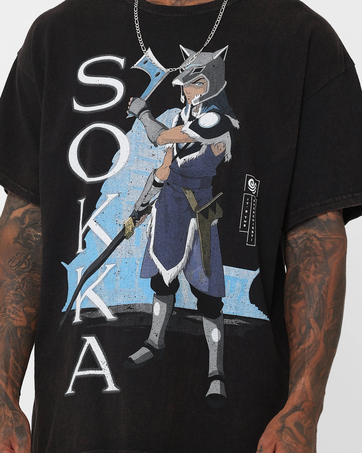 Goat Crew X Avatar: The Last Airbender Sokka Vintage T-Shirt Black Wash NonRestrictive Cut