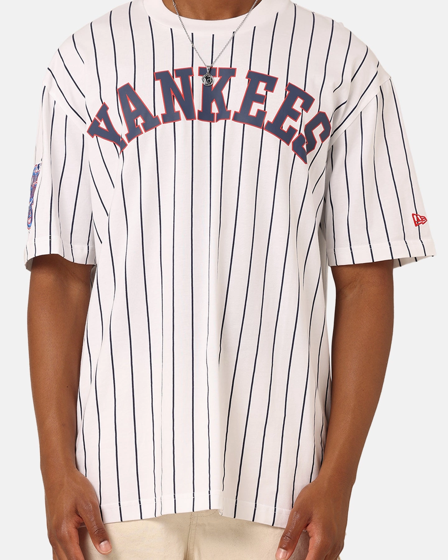 Smart Wear New Era New York Yankees T-Shirt White Pinstripe