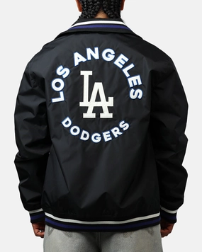 Durable Outer Layer New Era Los Angeles Dodgers Throwback Jacket Black