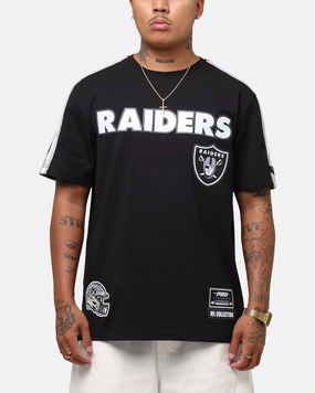 Pro Standard Las Vegas Raiders Classic Mesh Striped T-Shirt Black/Grey Machine washable Simple Style
