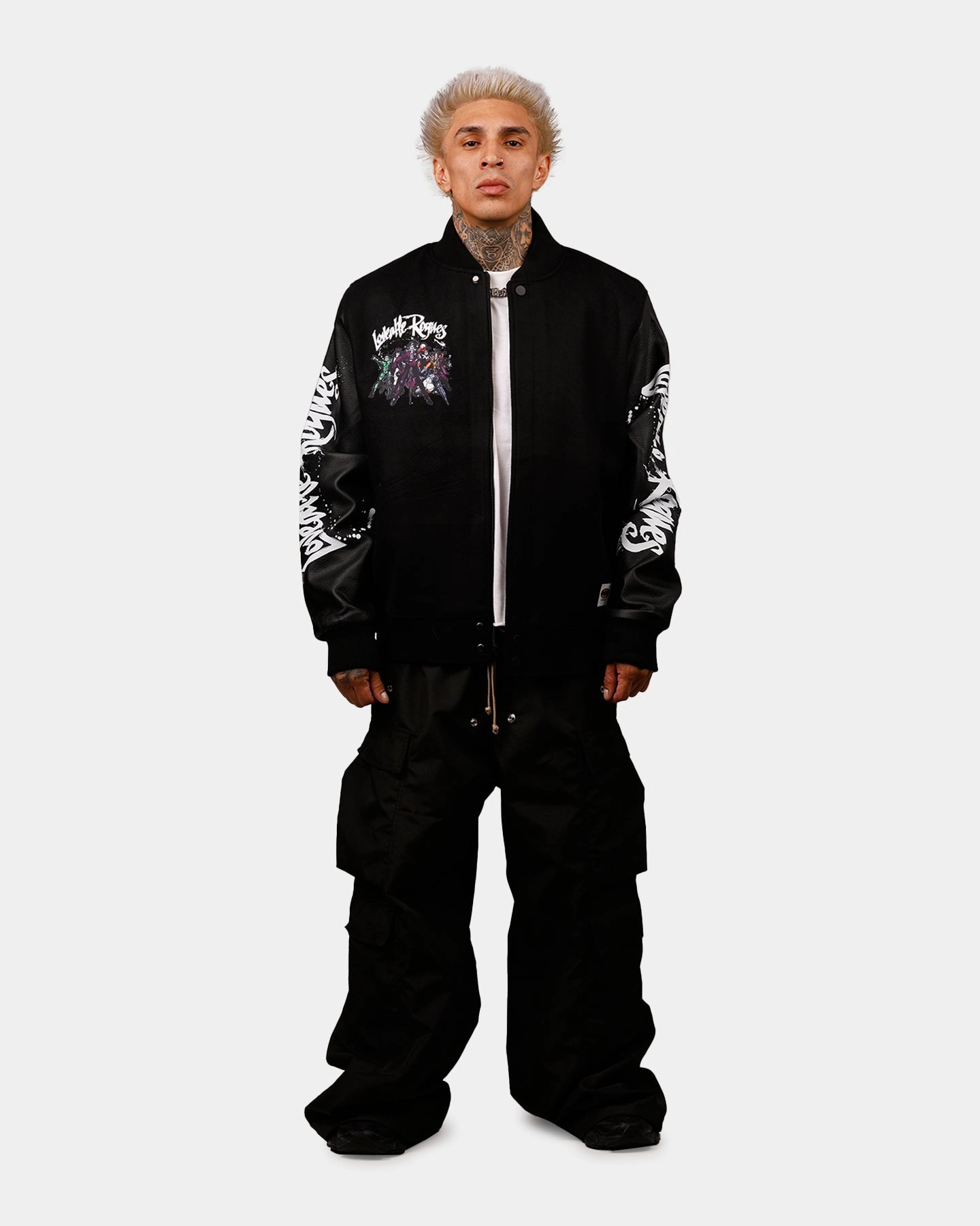 Freeze Max DC Batman Rogues 'Troublemakers' Varsity Jacket Black Packable Feature Non Chafing Edges
