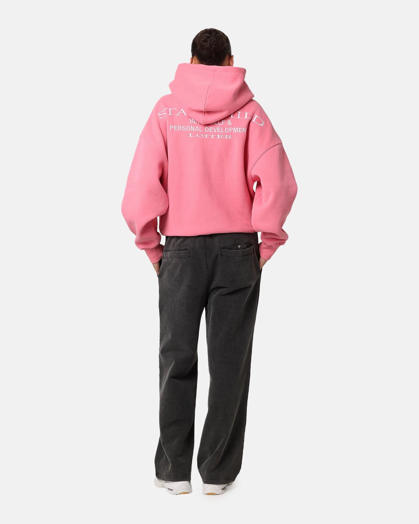 Loiter Star Child Zip Hoodie Pink Eco friendly materials