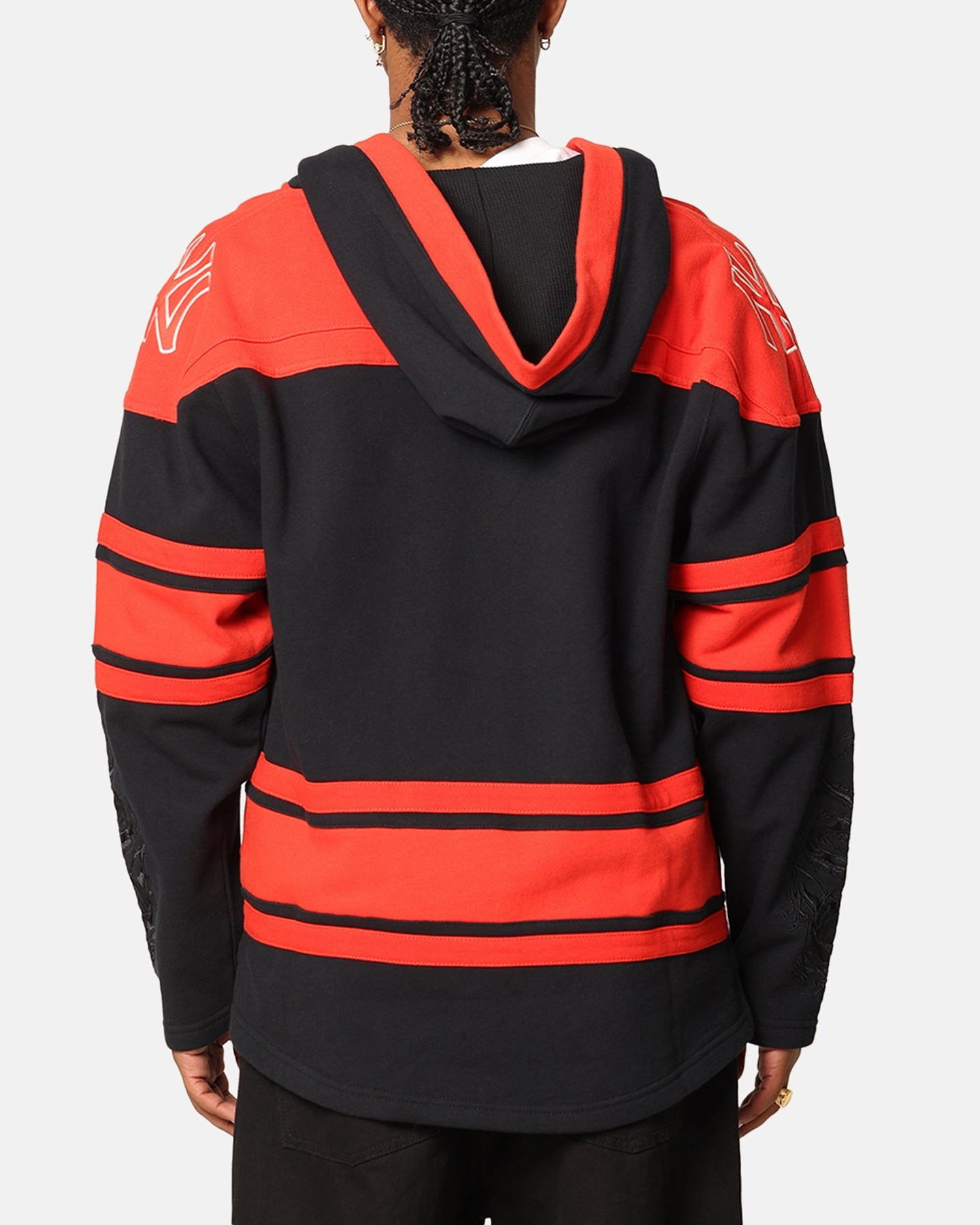 47 Brand New York Yankees 'Year Of The Dragon' Lacer Hoodie Jet Black Unique Compression Fold Design