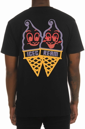 Classic Color Trendy Tops Icecream Together SS Tee