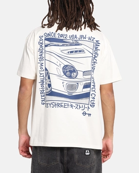 Key Street Halftone T-Shirt Off White Versatile Comfort