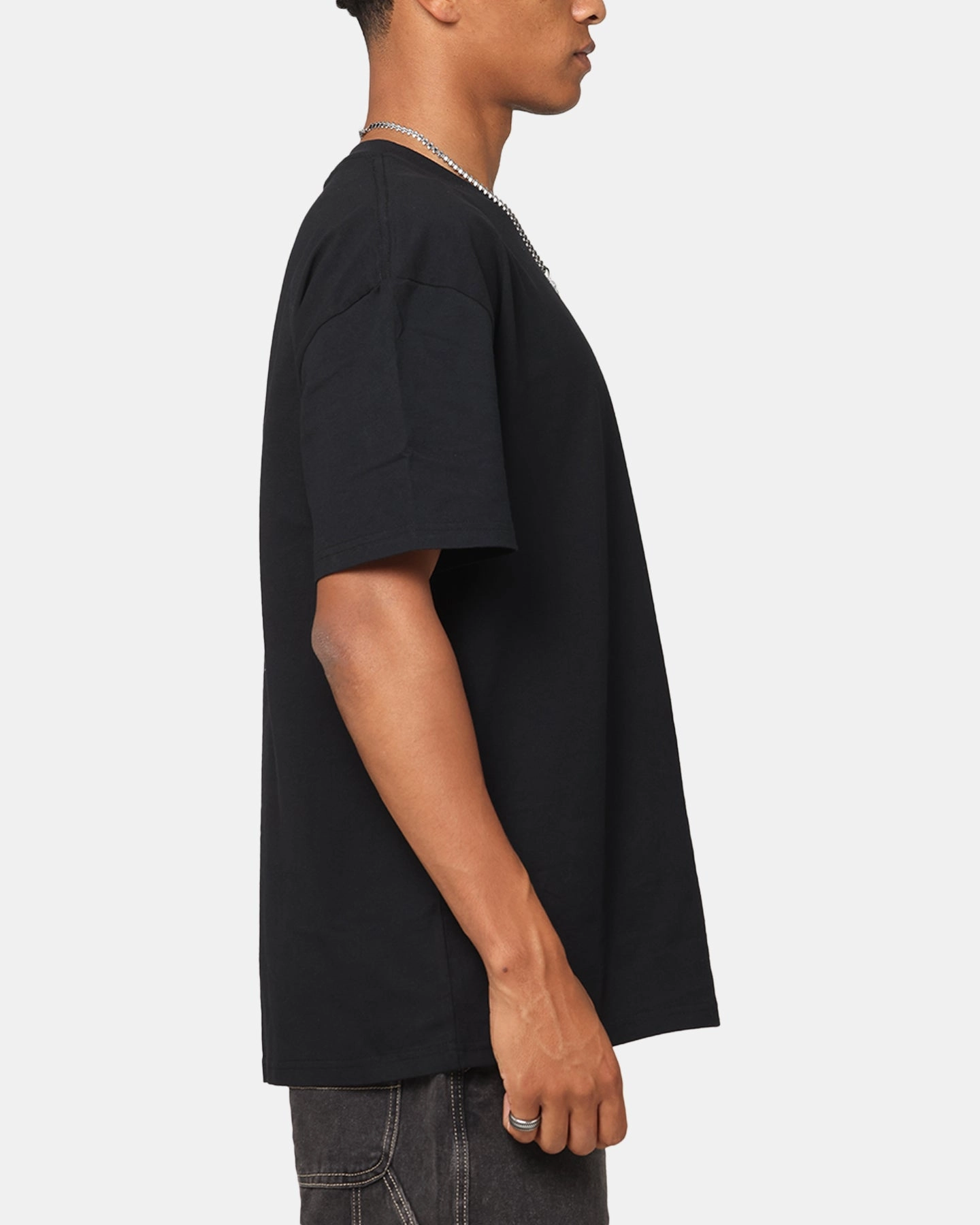 Lightweight Material Culture Kings Boxy T-Shirt Black