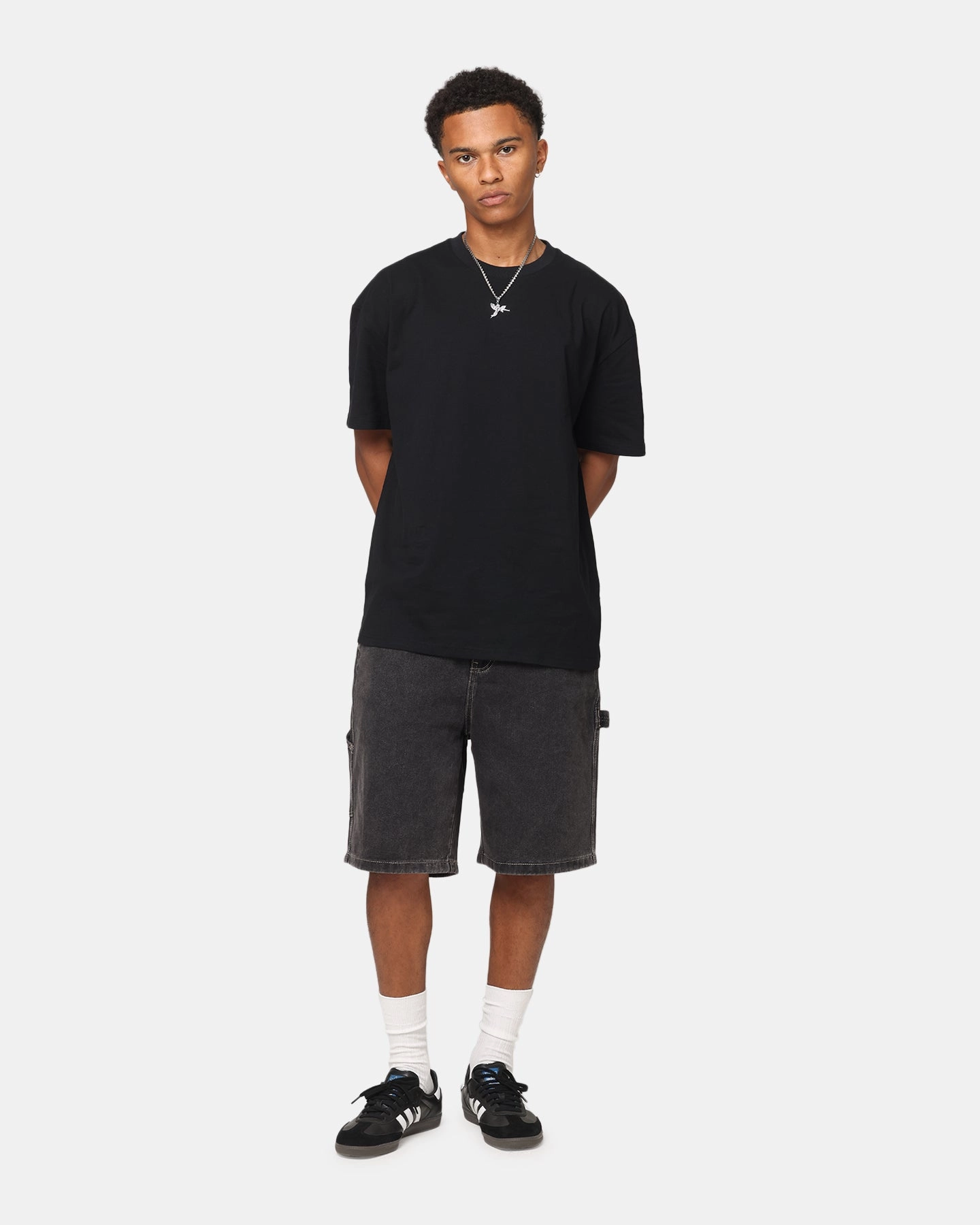 Self Fabric Tape Culture Kings Boxy T-Shirt Black