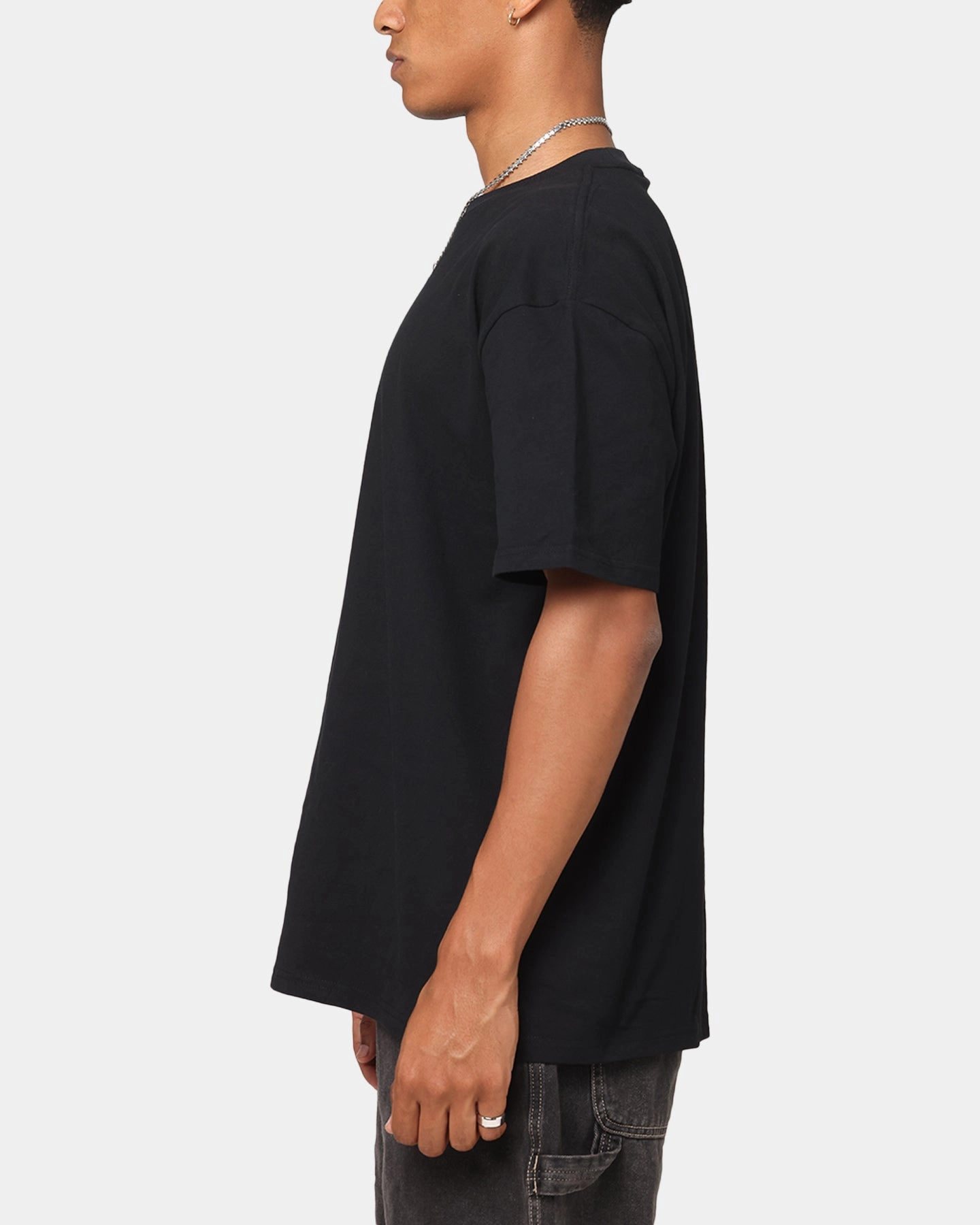 Culture Kings Boxy T-Shirt Black No Fade Technology