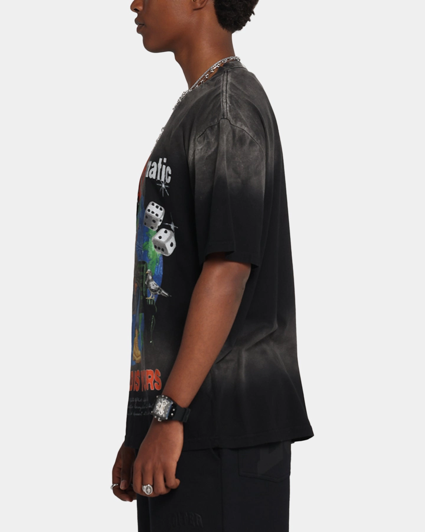 Nas The World Is Yours T-Shirt Washed Black Pilling Resistant Finish