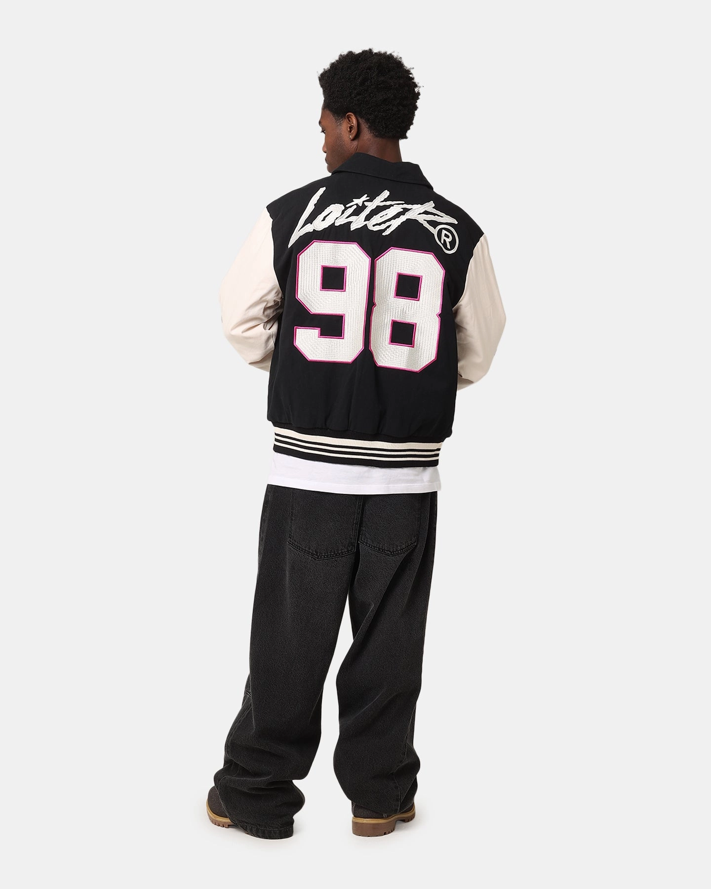Party outfit Loiter Vice City Varsity Jacket Black
