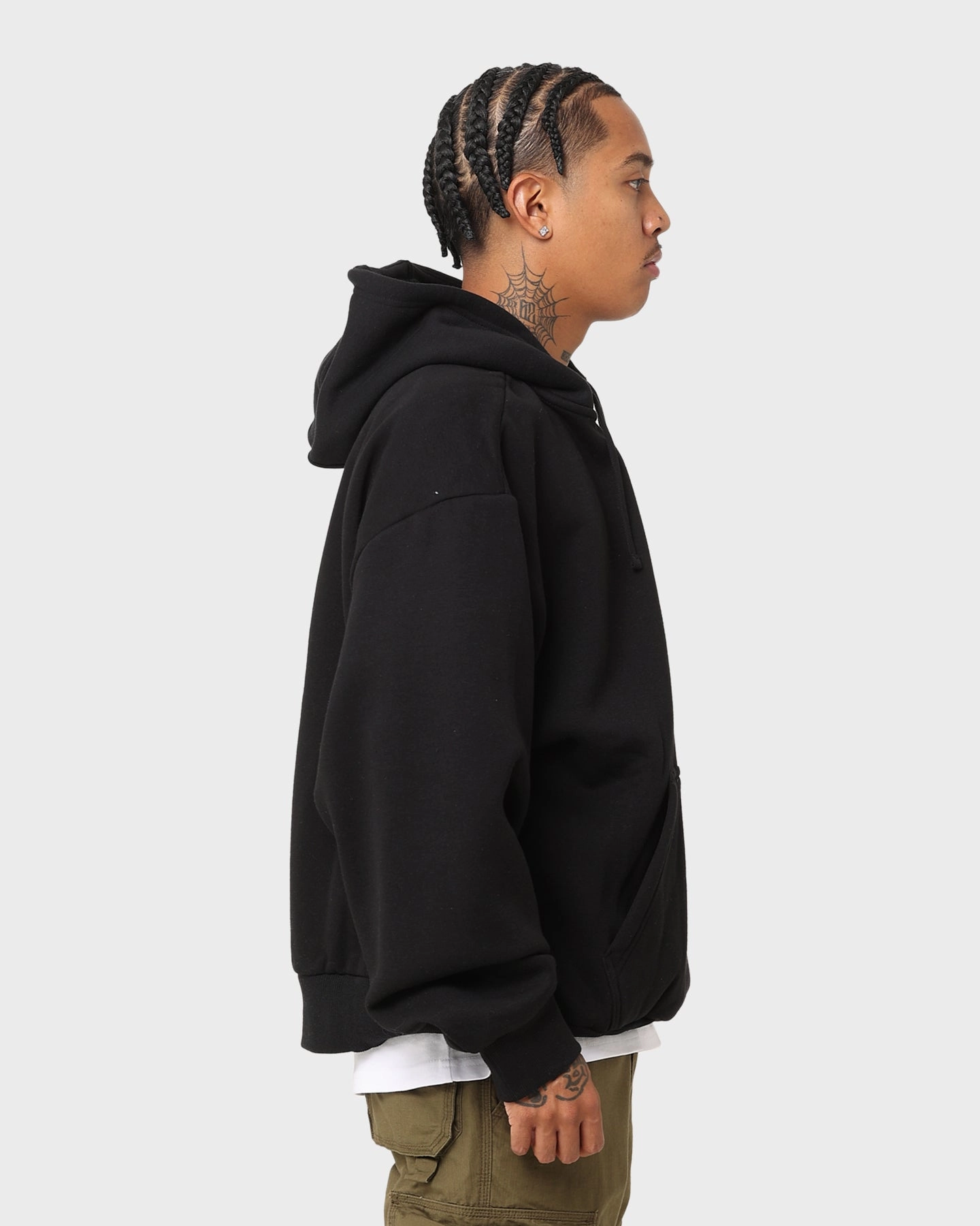 New Era Las Vegas Raiders Sleeve Script Hoodie Black/White Trail Use