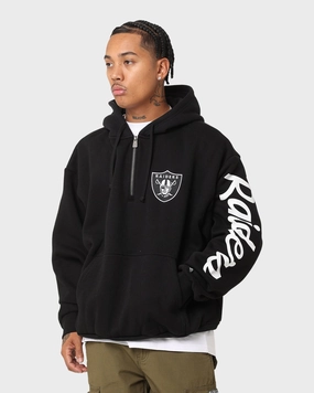 Adaptive Fit New Era Las Vegas Raiders Sleeve Script Hoodie Black/White