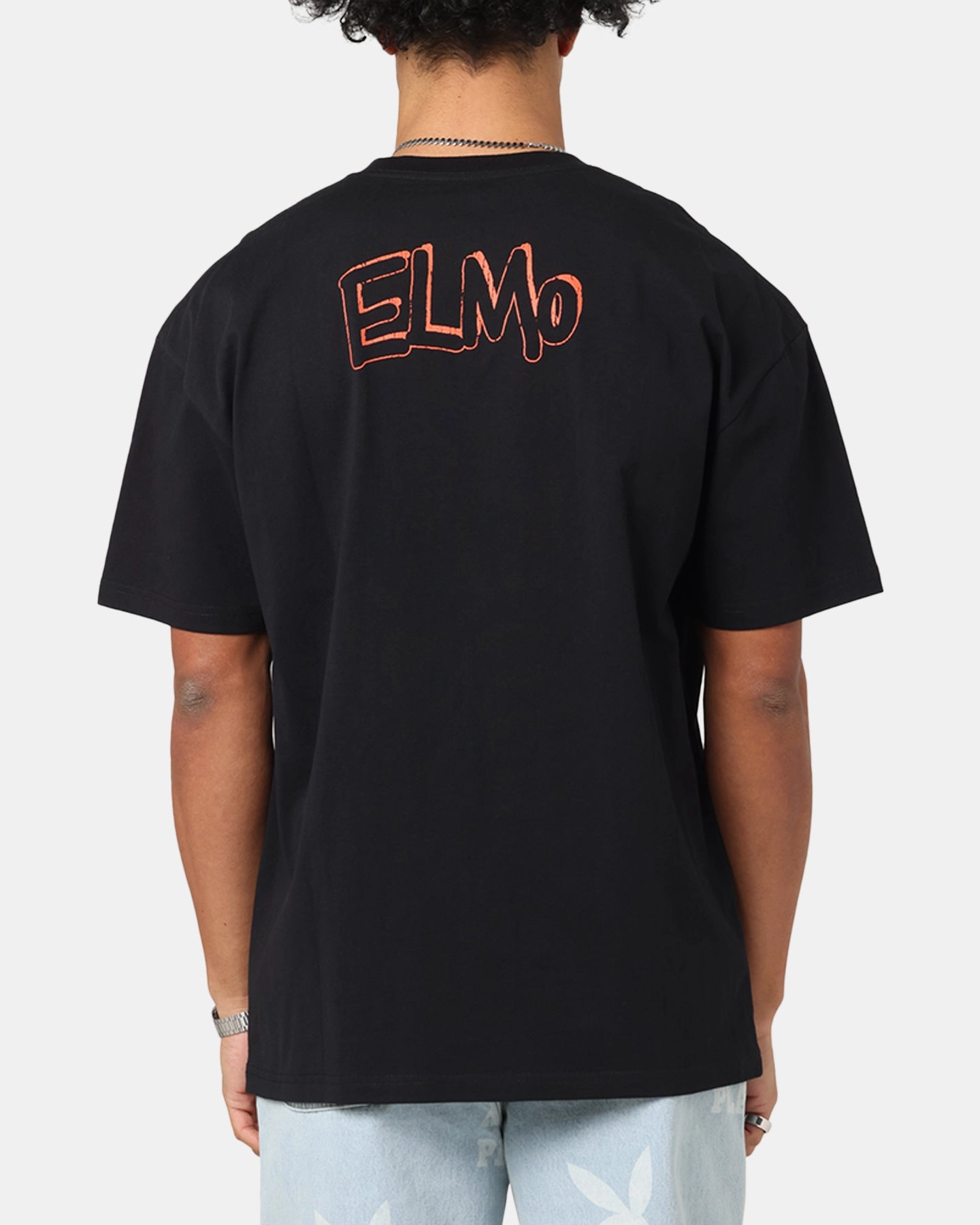 Best Seller American Thrift X Sesame Street Elmo Grail Heavy T-Shirt Black