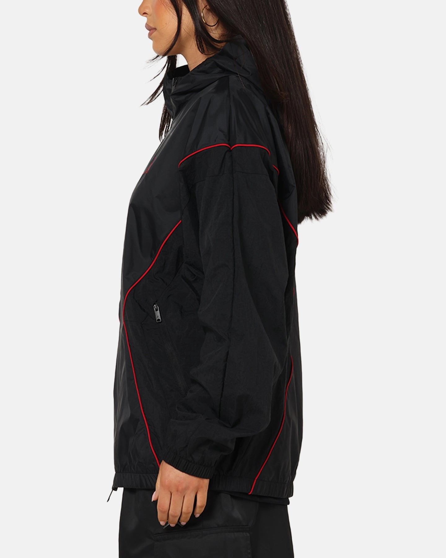 Method Simple Fit Jordan Brooklyn Draft Jacket Black/Black/Red