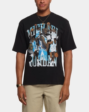 Jordan Flight Essentials Graphic T-Shirt Black/Blue Essential Clothing Simple Comfort Look