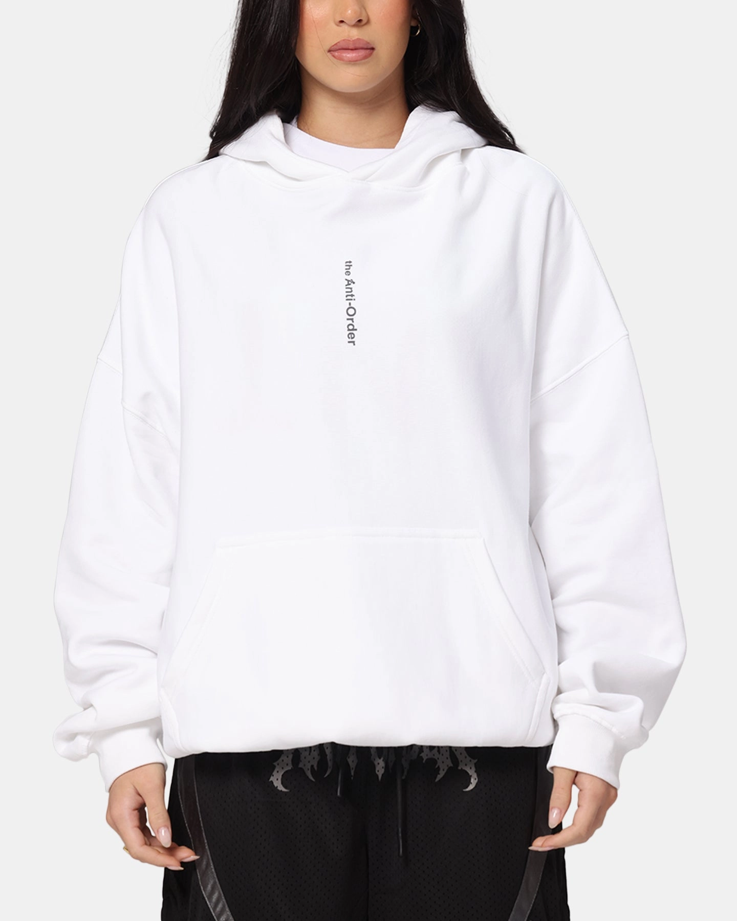 Utility Focus sunny The Anti Order Process Boxy Hoodie White
