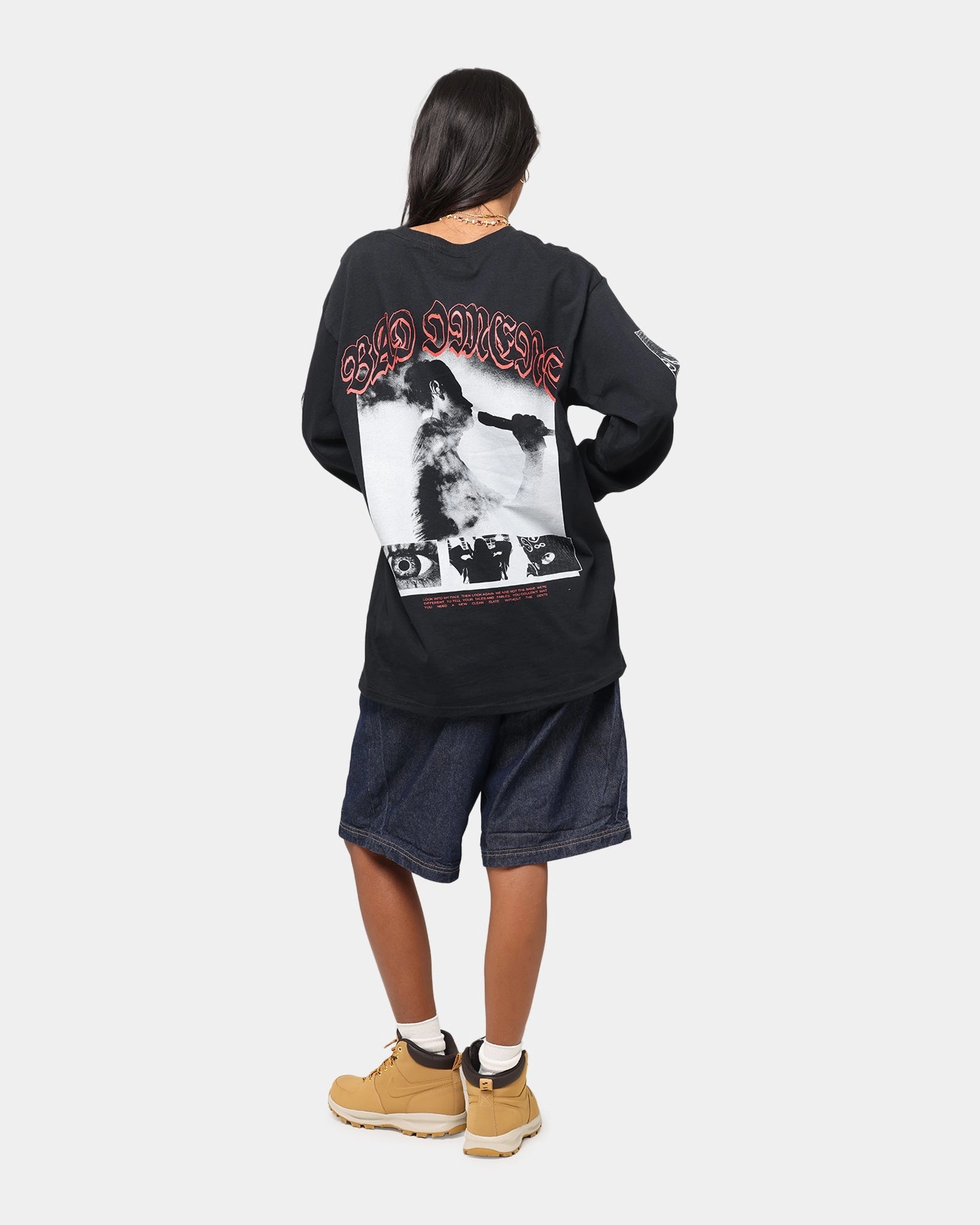 Bad Omens Photo Boxes Long Sleeve T-Shirt Black Chic Fashion