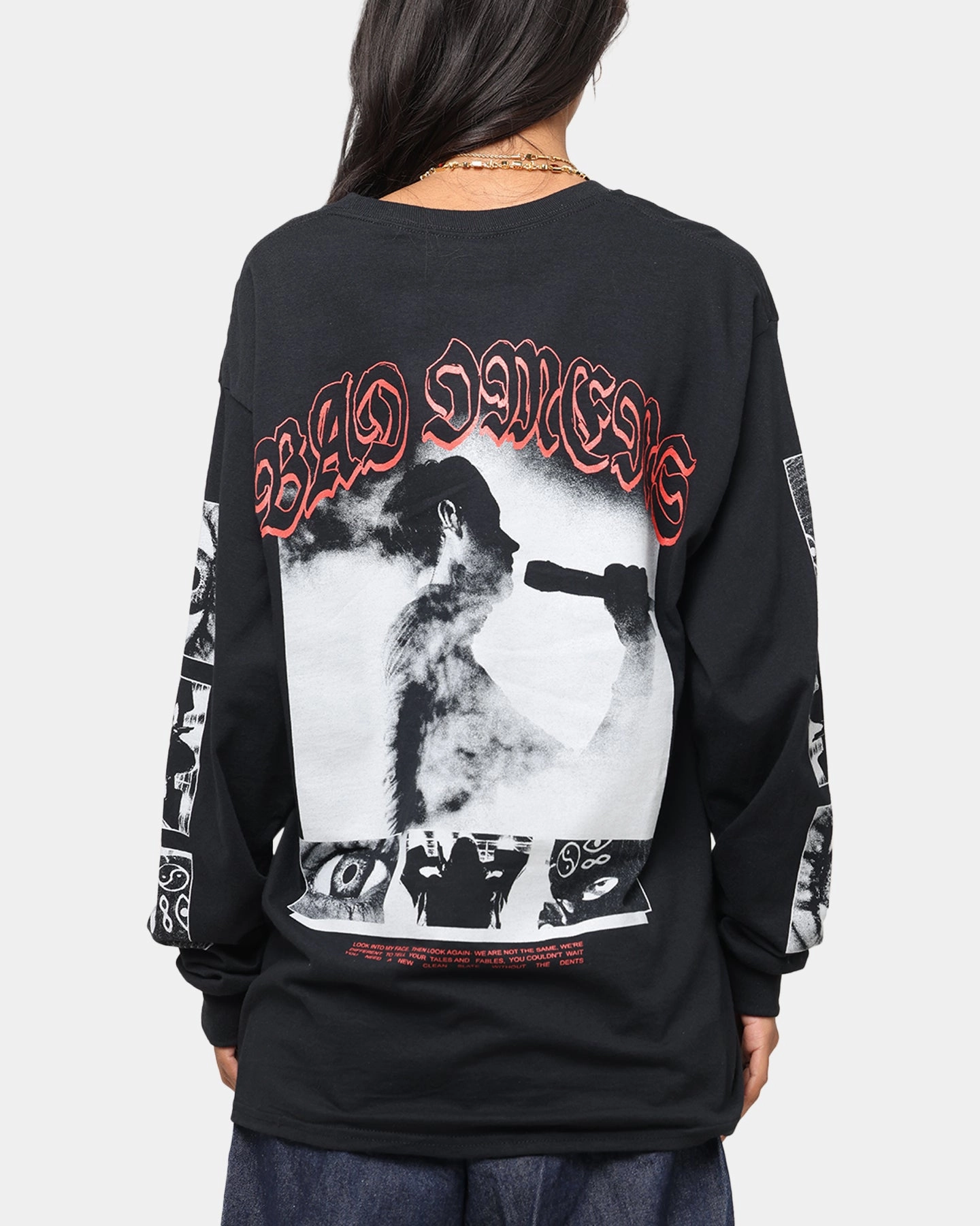 Bad Omens Photo Boxes Long Sleeve T-Shirt Black Chic Wear Sustainable Dye Process