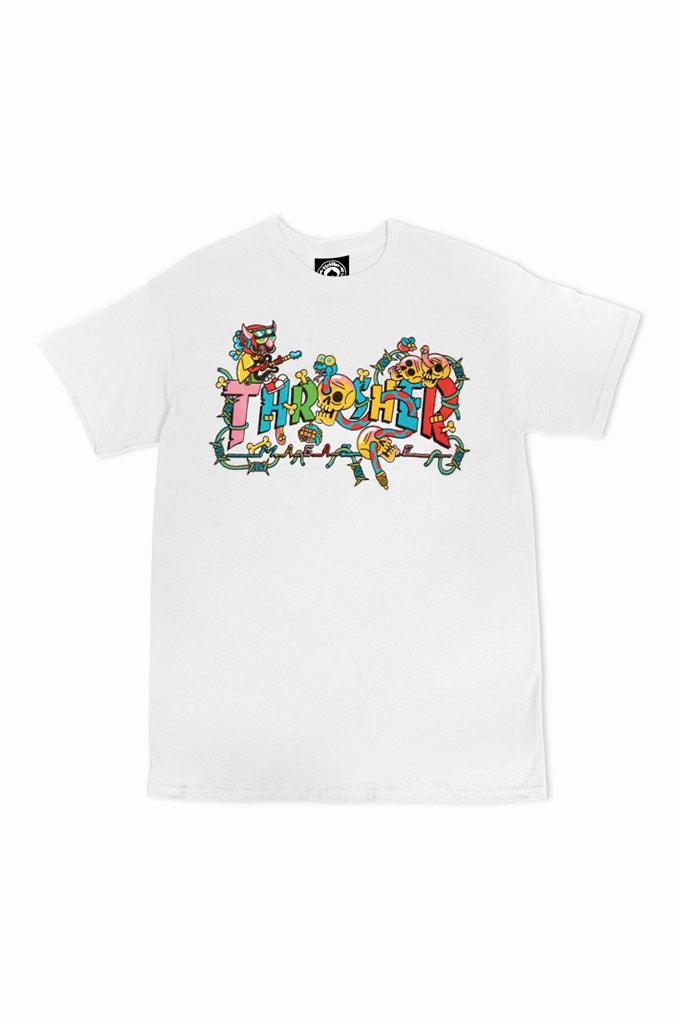 Comfortable Layering Cozy Touch Thrasher Devils Music Tee