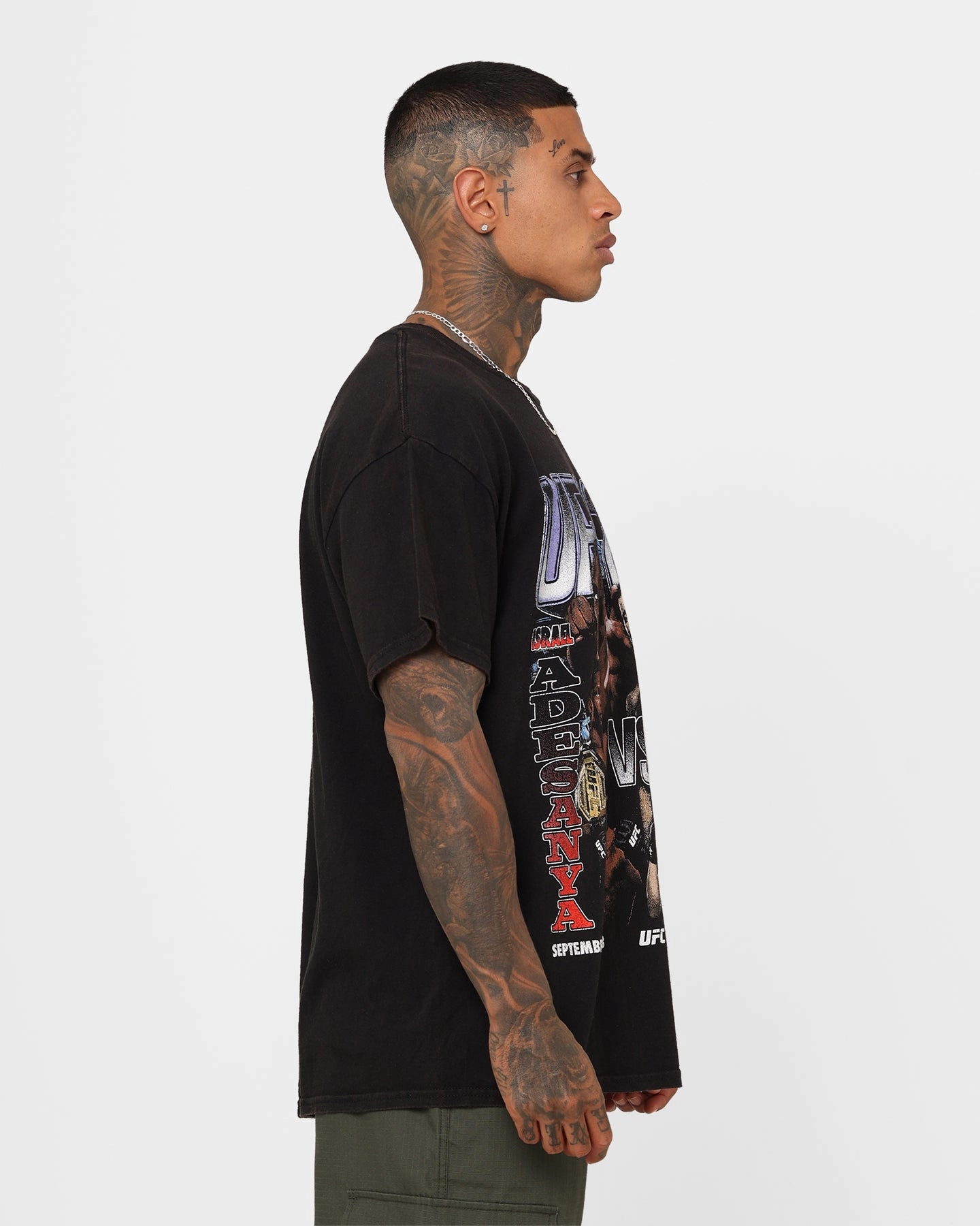 Breathable Design UFC By Goat Crew 293 Card Vintage T-Shirt Black Wash