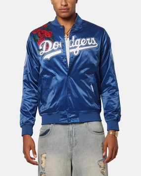 Pro Standard Los Angeles Dodgers Roses Satin Jacket Dark Blue Learn