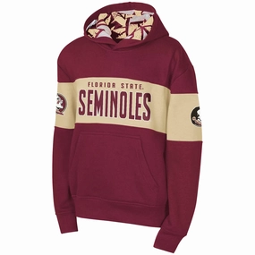 Outerstuff Kid's Florida State Seminoles Pullover Hood - Garnet/Gold Essential Wardrobe