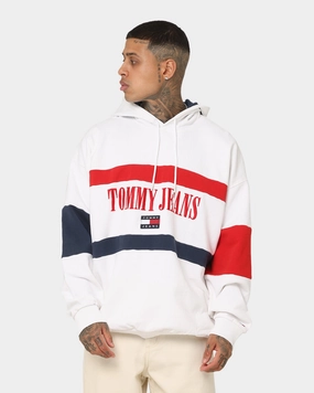 mountain vacation Smart Look Tommy Jeans Skater Archive Block Hoodie White