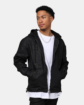 Connect See Ksubi Zip Grease Hoodie Black