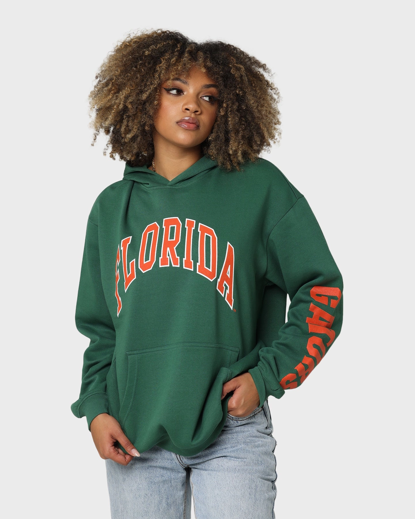 elastic waistband National Collegiate Athletic Association Florida Gators Puff Print Hoodie Kelly Green