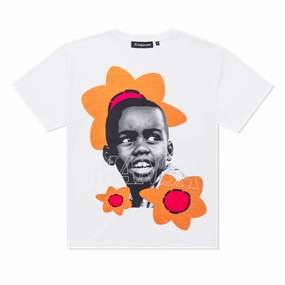 Kingsrowe Mansa T-Shirt 'White' Cool Design No Shrink Fabric