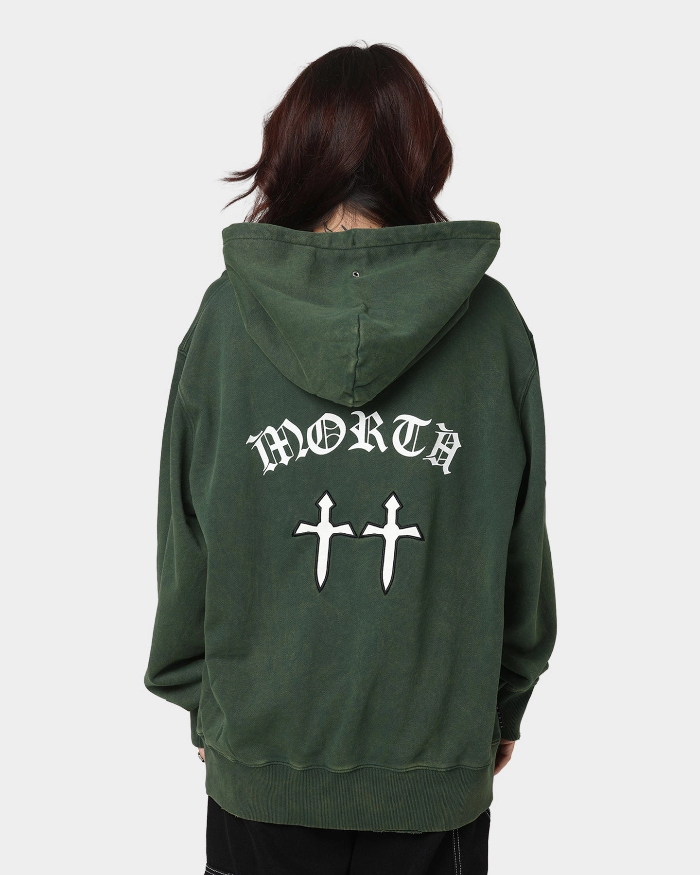 Saint Morta Day Of The Dead Hoodie Dark Green cold - weather essential