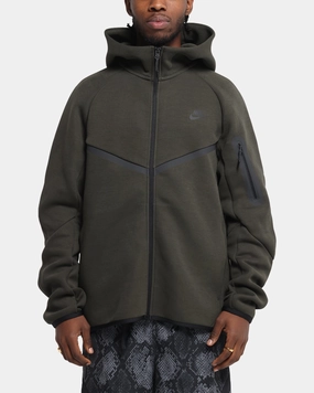 Nike Sportswear Tech Fleece Windrunner Full-Zip Hoodie Jacket Black Elastic Free