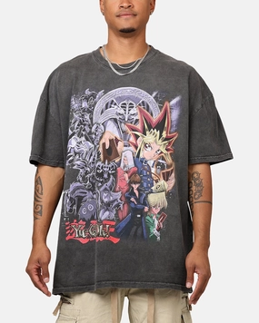 Goat Crew X Yu-Gi-Oh! Yami Yugi Heavyweight T-Shirt Black Wash Recycled Polyester Thread