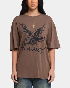 Weekend Comfort Wear Soft Comfort Wear Ed Hardy Eagle T-Shirt Brown